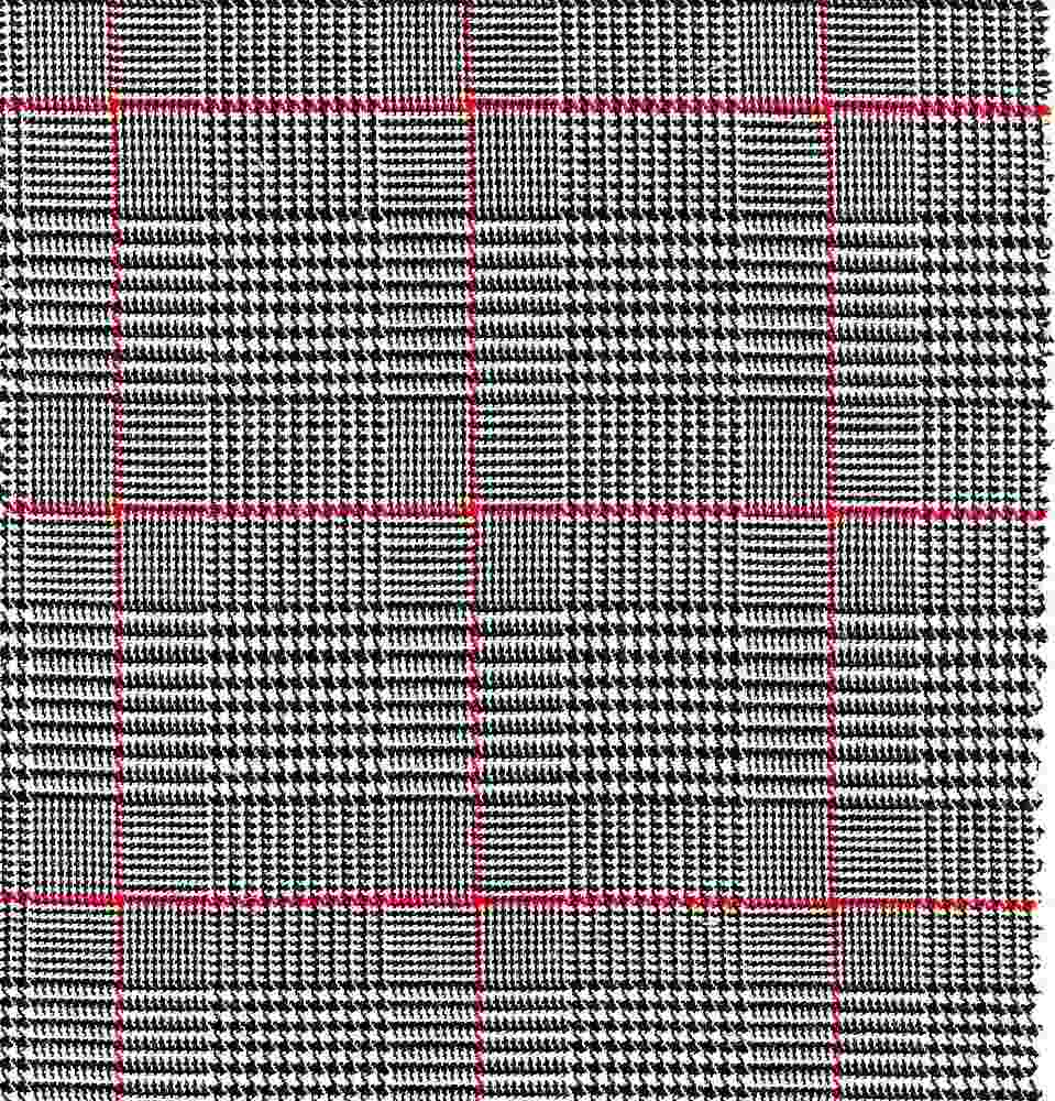 TR-S-PLD-952 / GRAY/RED / POLY RAYON SPANDEX P/R/S 82/16/2
