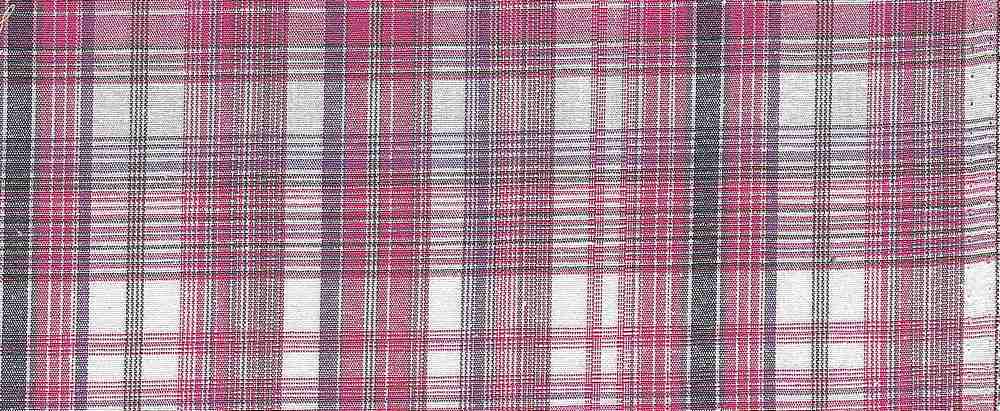 POPS-PLD-9-31 / FUCHSIA / STCH CTN POPLIN Y/D PLAID